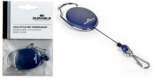 Chiocciola yo-yo style con moschettone blu