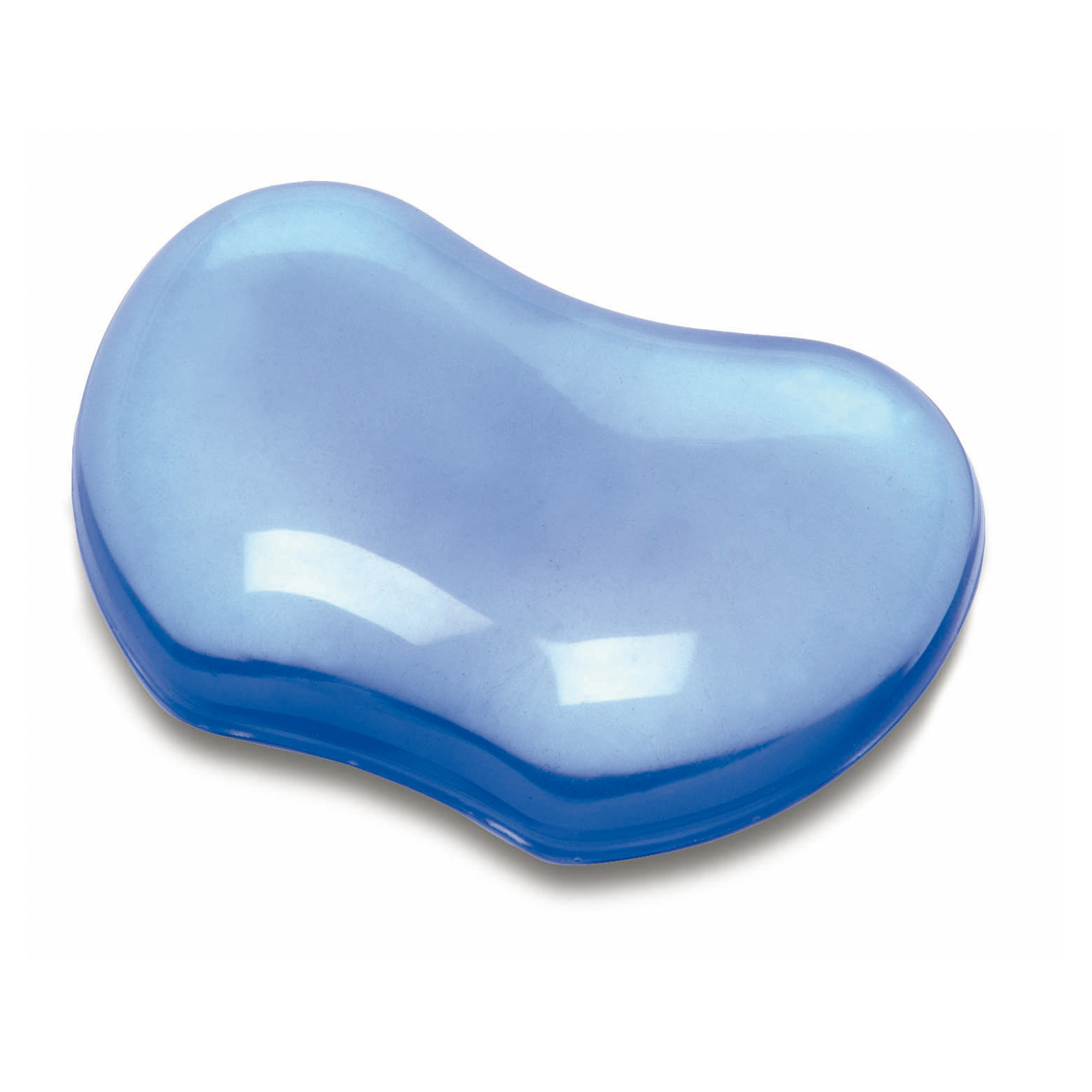 Poggiapolsi in gel trasparente blu fellowes per tastiera 50077511911779