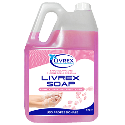 Sapone crema mani Livrex soap kg.5 petali di rosa