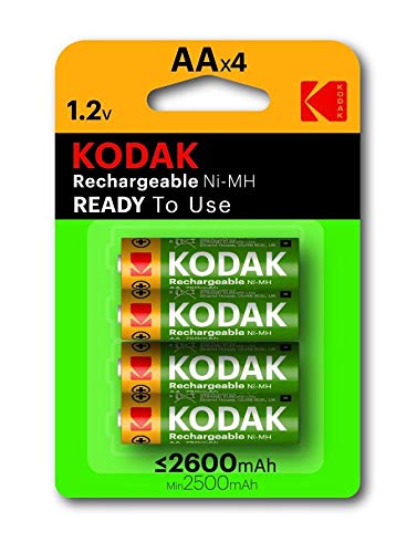 Batterie Kodak ricaricabili ni mh stilo AA 2600 mah pz 4