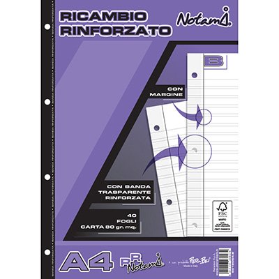 Ricambio rinforzato gr.80 A4 fg.40 Notami b