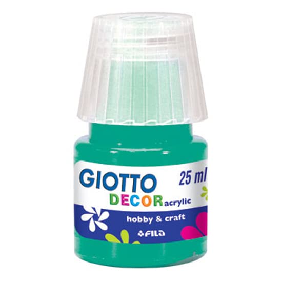 Tempera Giotto decor acrilica ml.25 verde smeraldo