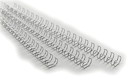 Dorsi metallici A5 mm.6 34 anelli argento pz.100