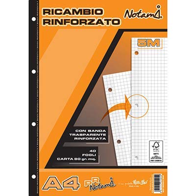 Ricambio rinforzato gr.80 A4 fg.40 Notami 5m