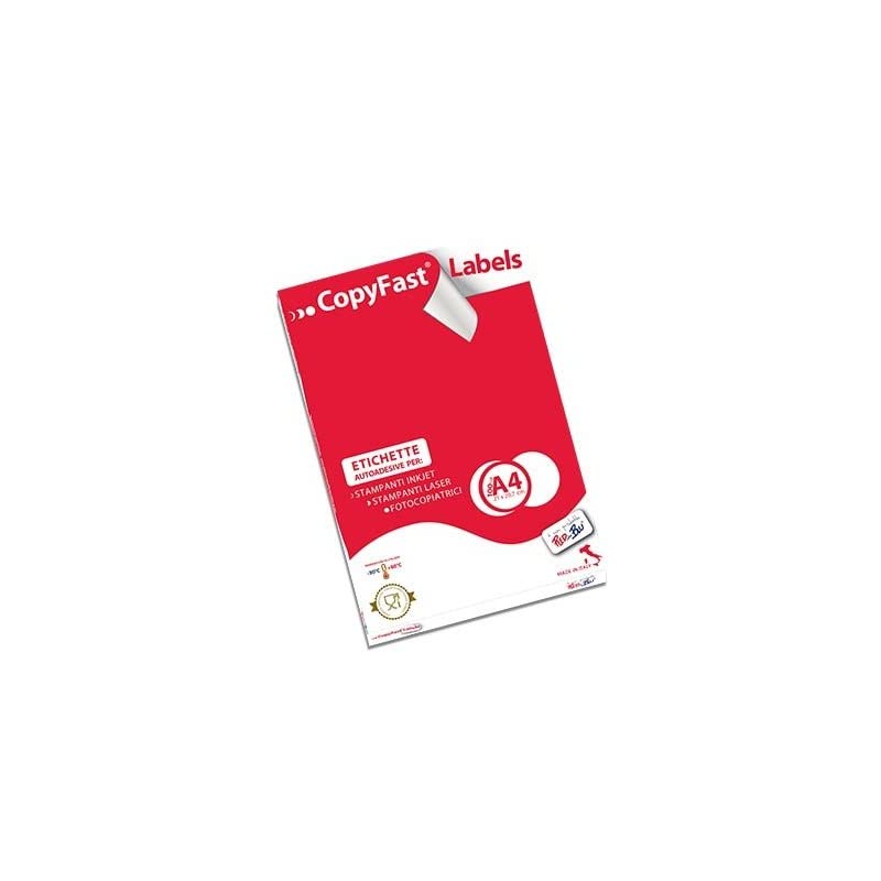 Etichette adesive stampabili laser/jet Copyfast fg.100 210x297