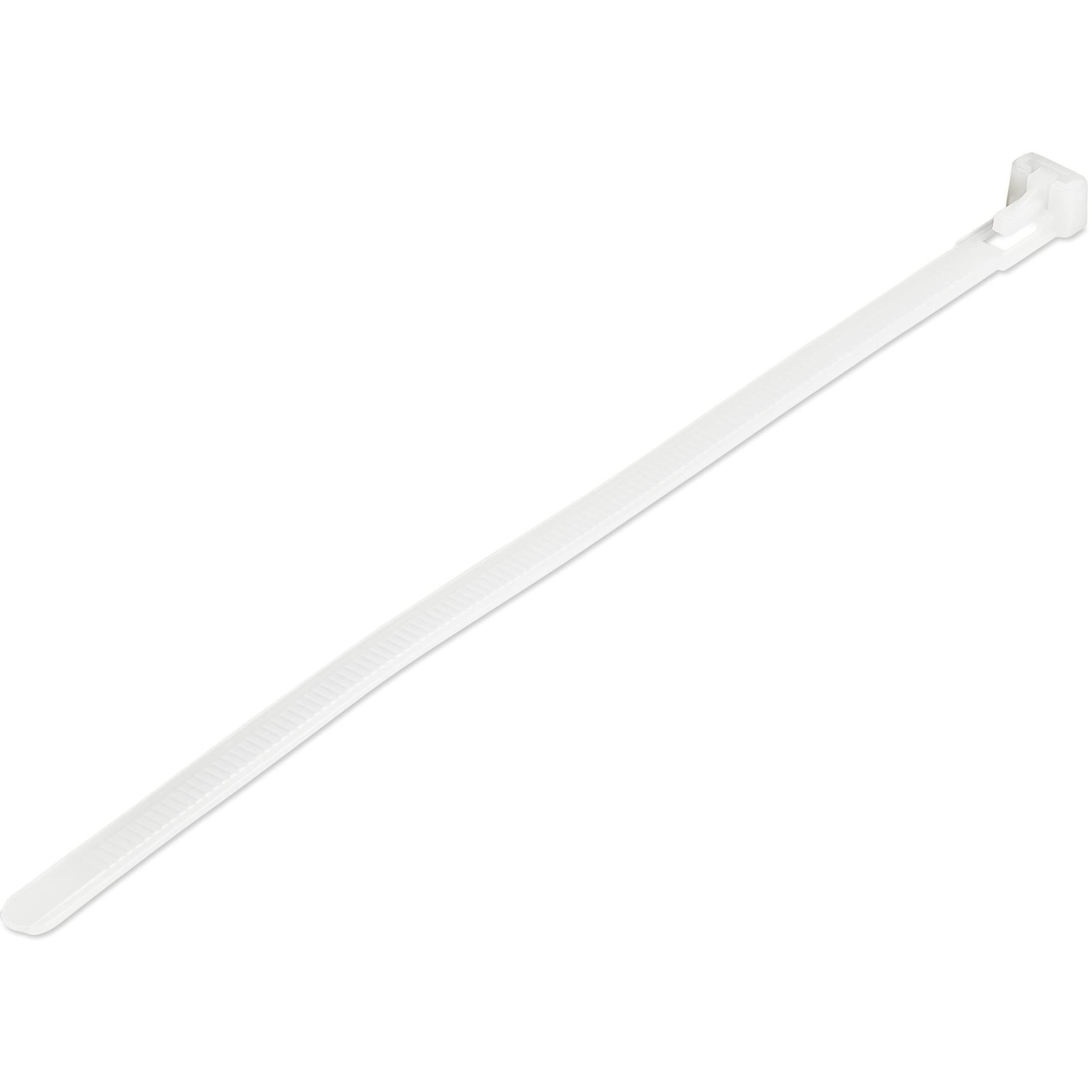 Fascette fermacavo riutilizzabili da 20 cm bianche in nylon 0065030890496