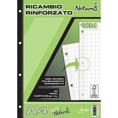 Ricambio rinforzato gr.80 A4 fg.40 Notami 10m
