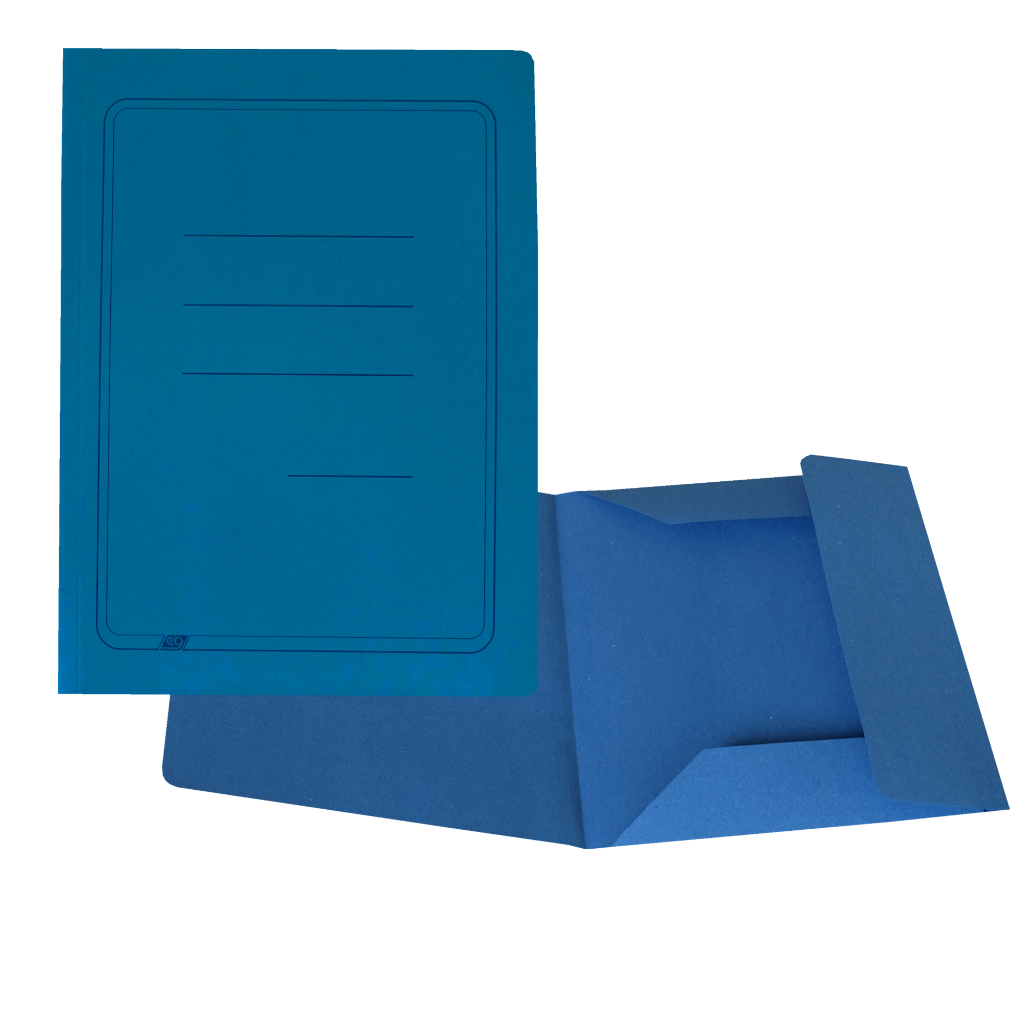 Cartelline azzurro 25x33cm cartotecnica del garda 50 pezzi 8001182012487
