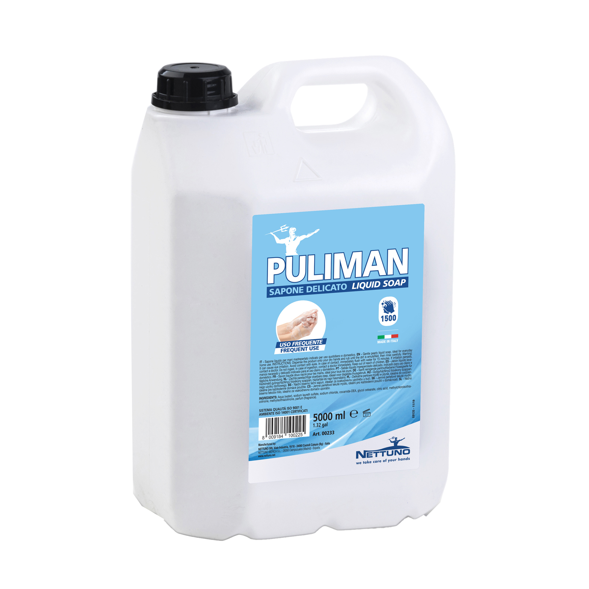 Sapone liquido Puliman - lavanda - Nettuno - tanica da 5 L