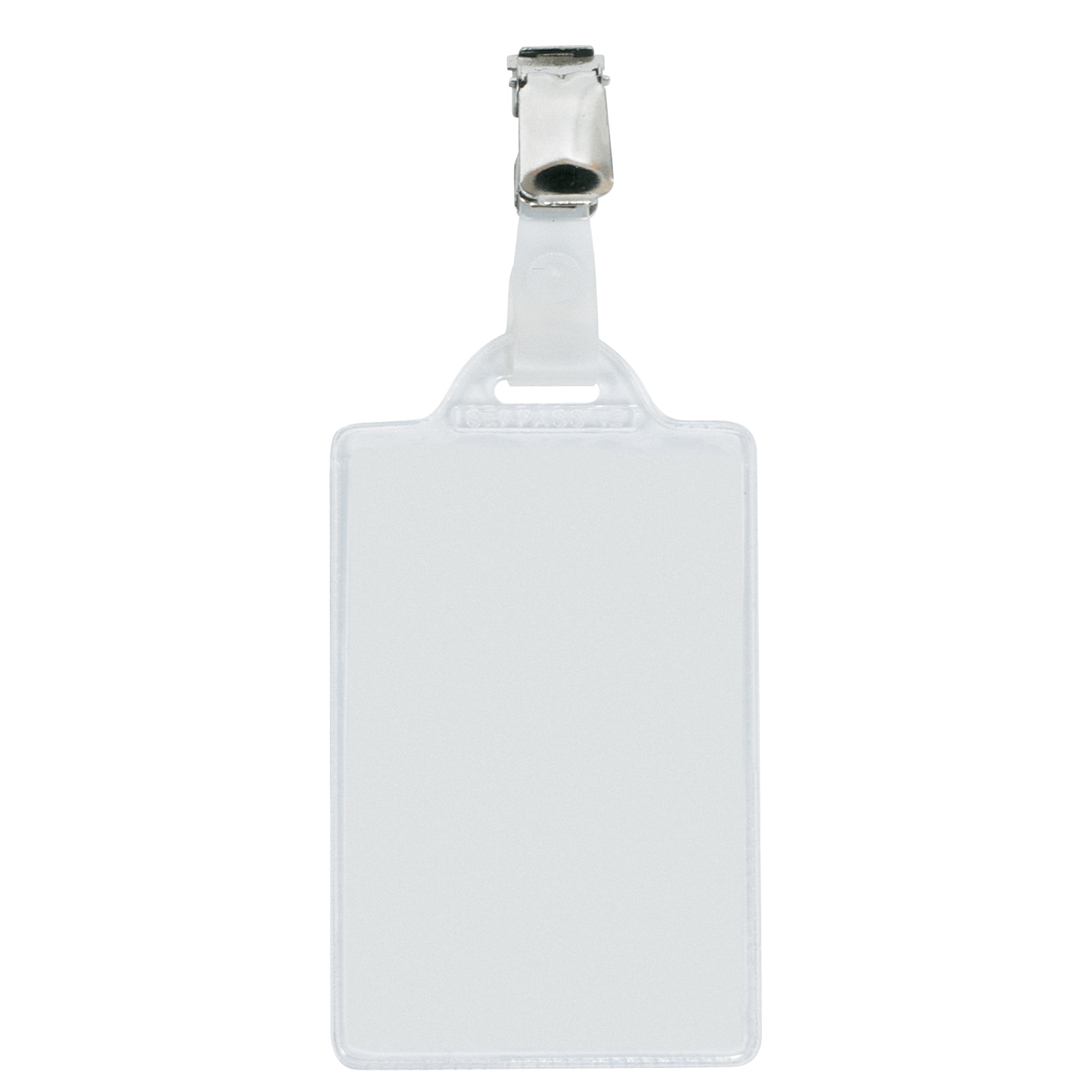 Portanome in pvc 55x85mm con clip metallo verticale congressi 8004972915876