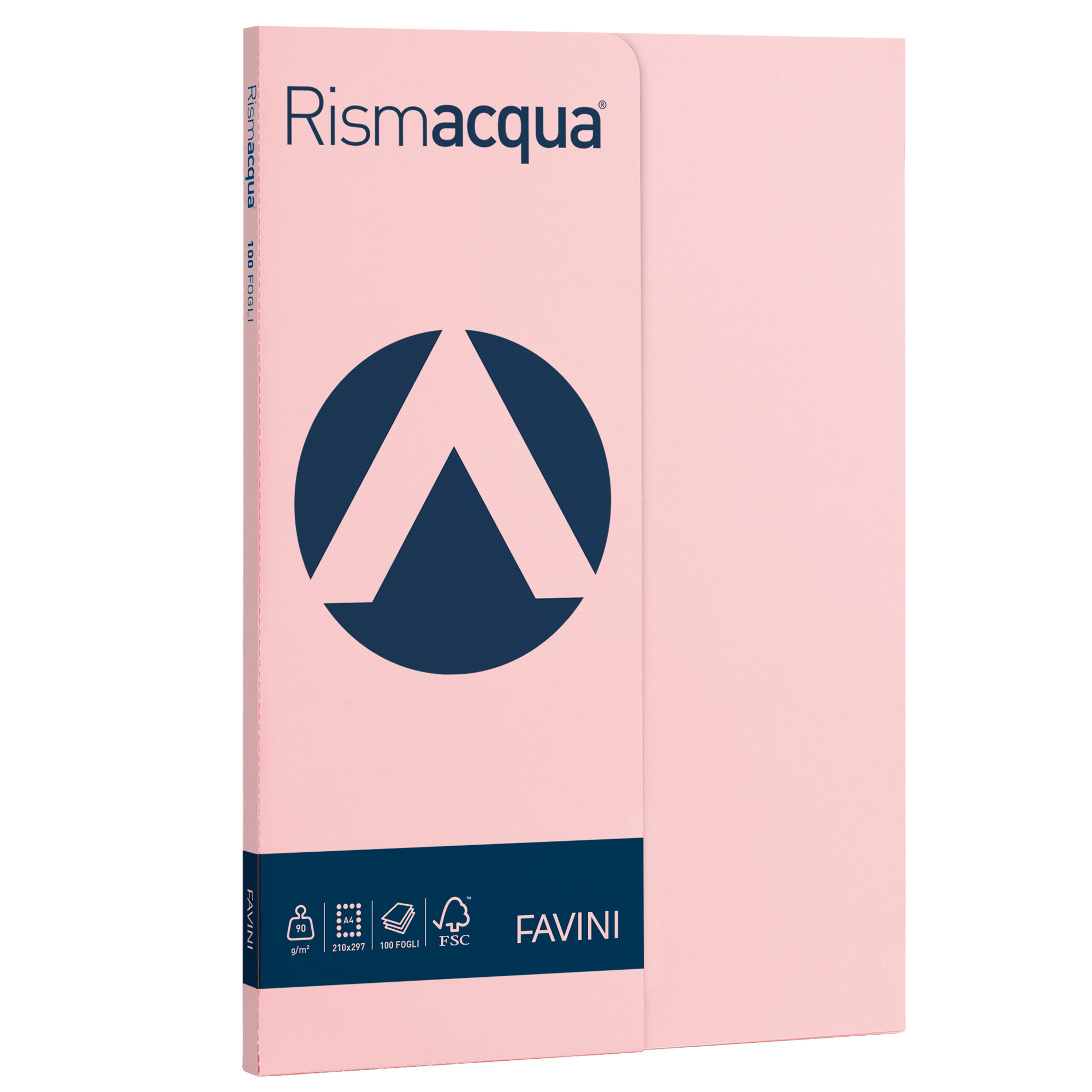 Carta Rismacqua Small - A4 - 90 gr - rosa 10 - Favini - conf. 100 fogli