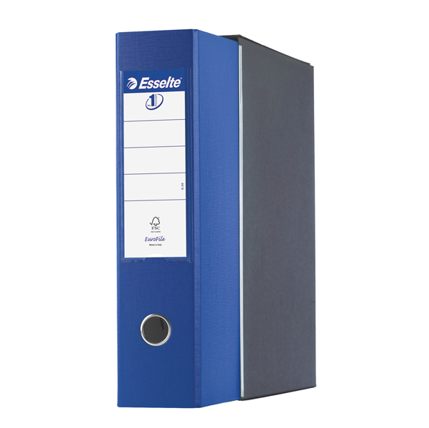 Registratore Eurofile G55  - dorso 8 cm - protocollo 23x33 cm - blu - Esselte