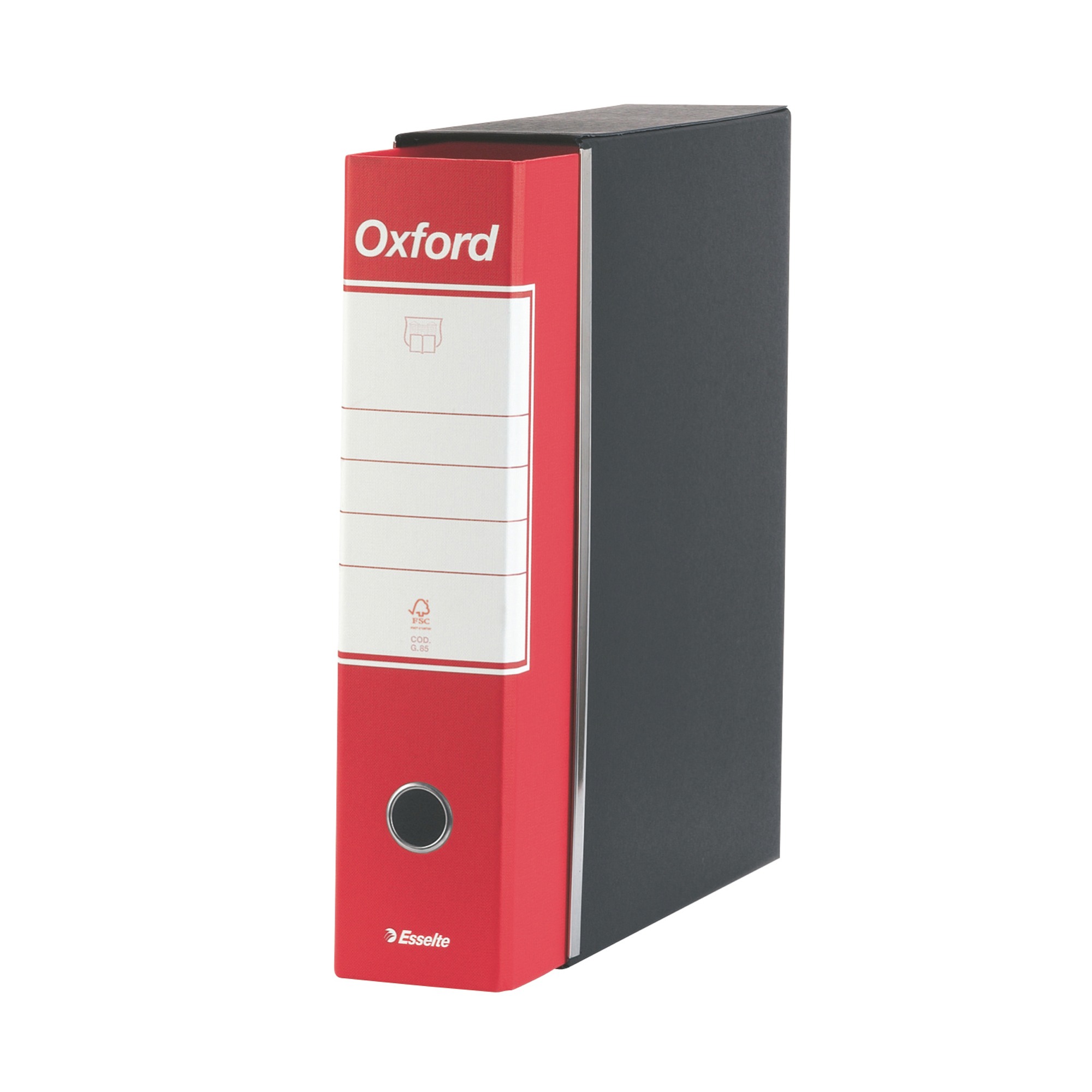 Registratore Oxford G83 - dorso 8 cm - commerciale 23x30 cm - rosso - Esselte