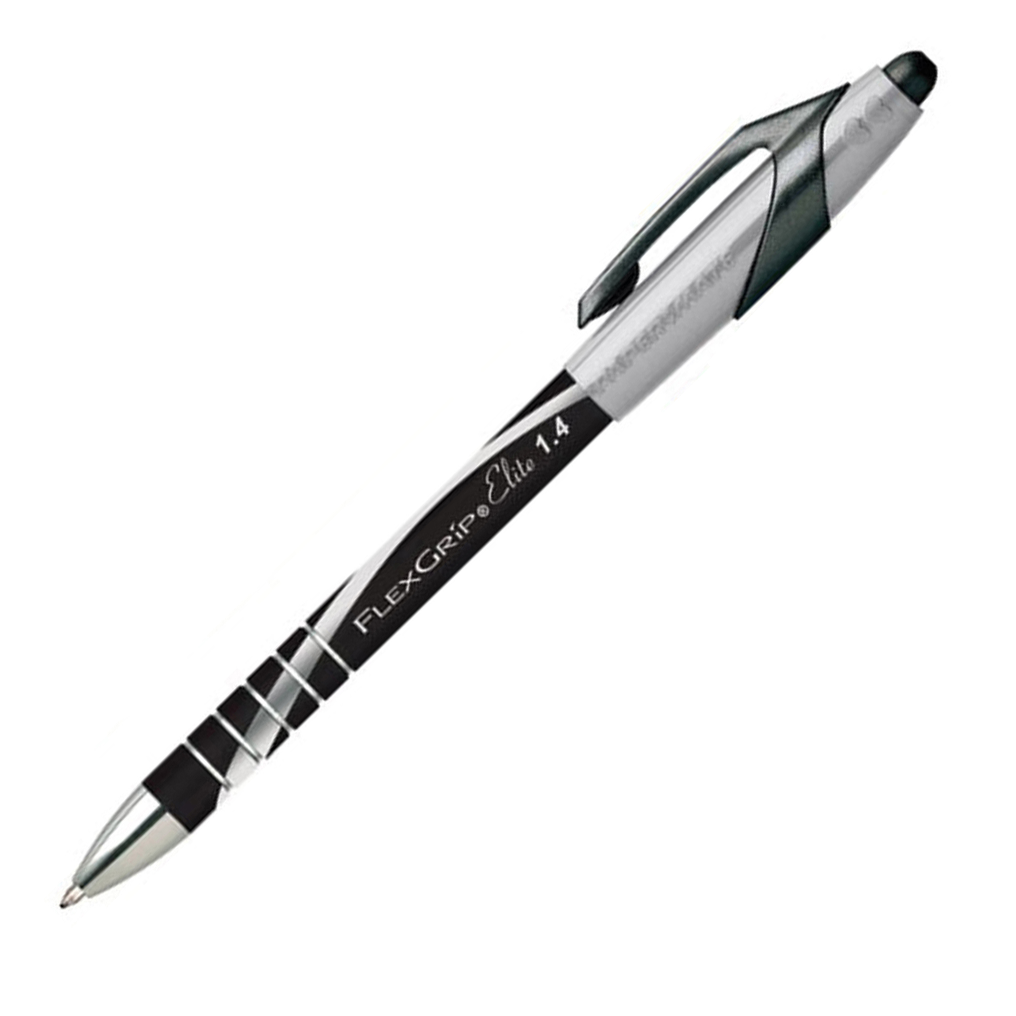 Penna a sfera a scatto Flexgrip Elite  - punta 1,4mm - nero - Papermate