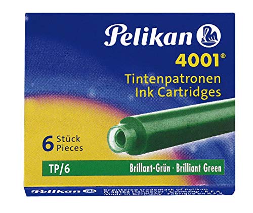 Cartucce stilo Pelikan 4001 tp/6 verde