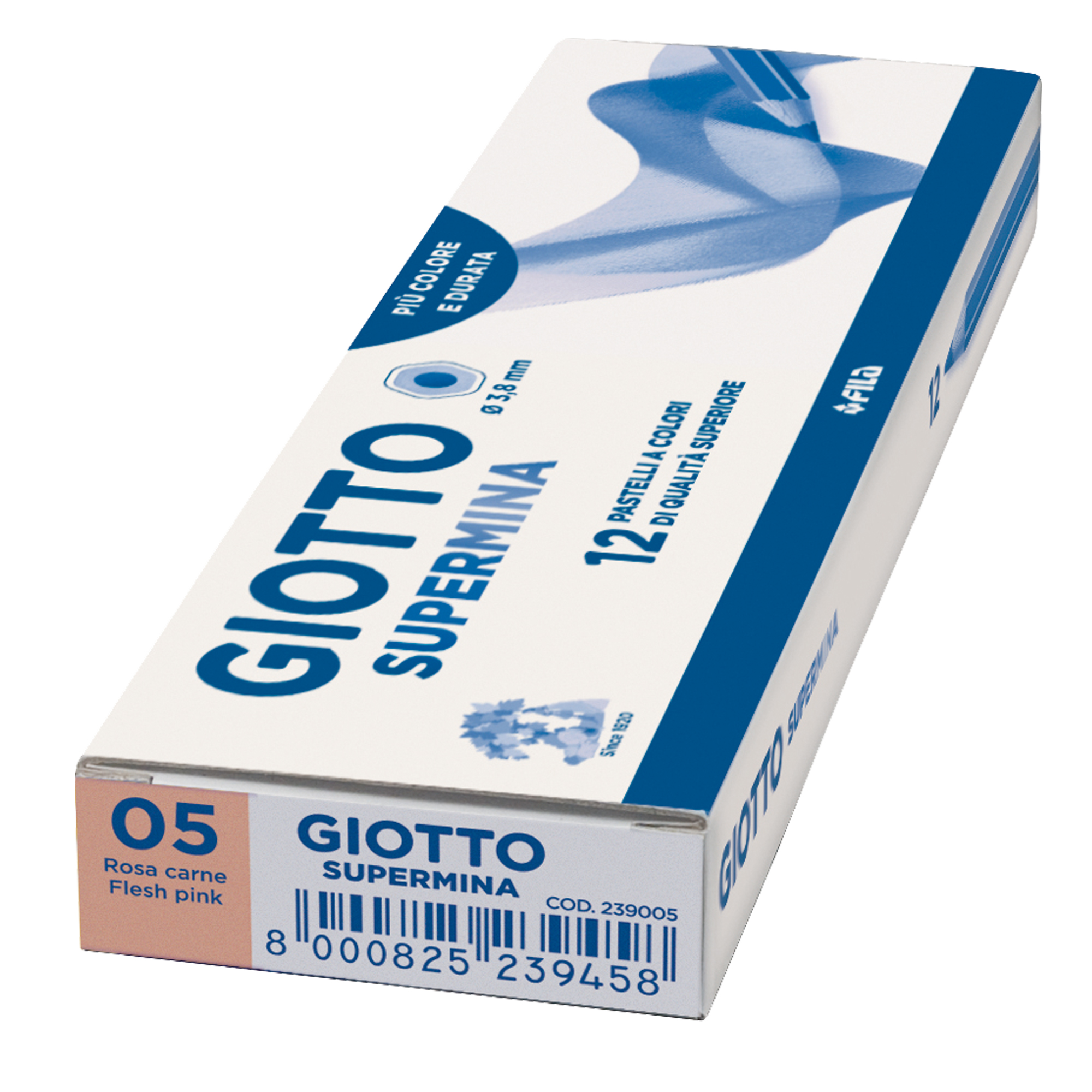 Pastello giotto supermina rosa carne 3.8mm esagonale 8000825045110