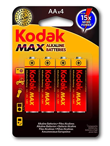 Batteria Kodak Max alkaline stilo tipo AA pz.4
