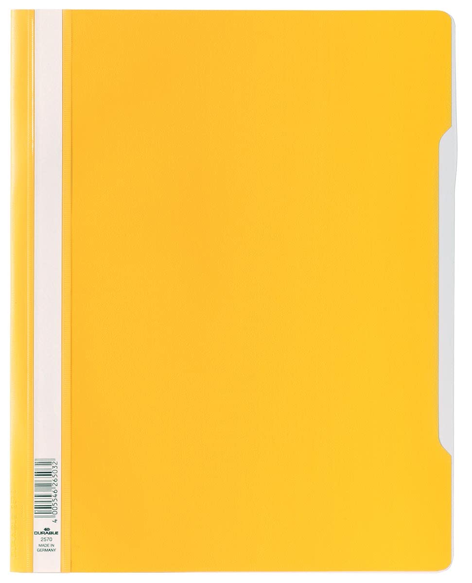 Cartellina ppl con linguella clear view A4 extralarge retro giallo