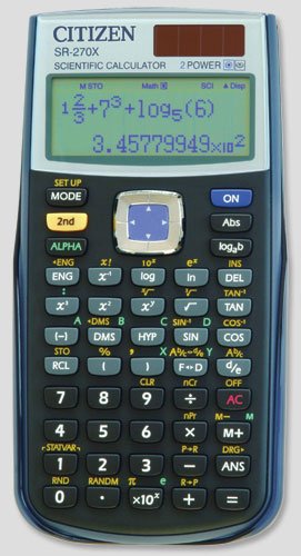 Calcolatrice scientifica Citizen sr270x 251 funzioni 10 cifre 2 Line