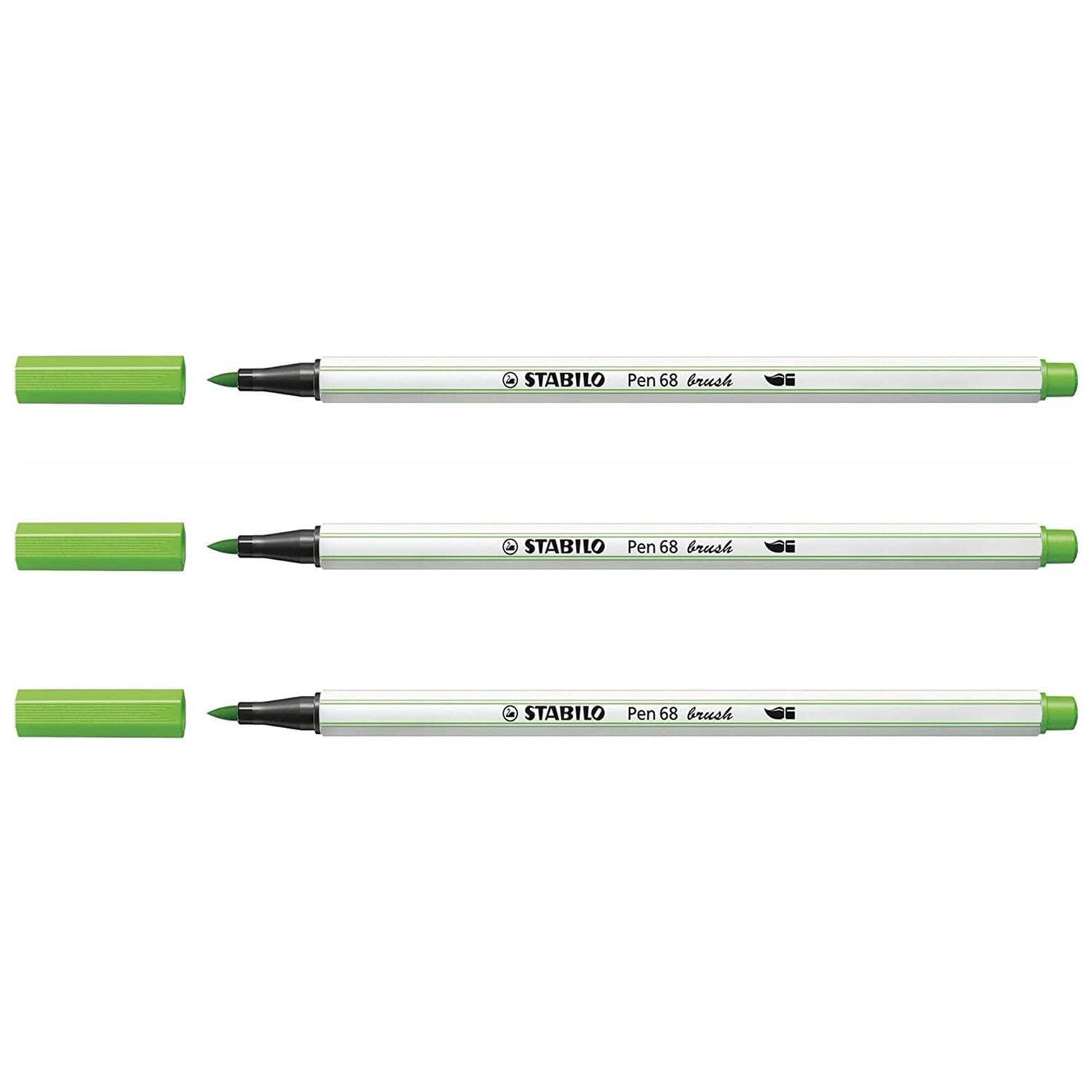 Penna Stabilo Pen 68 brush verde chiaro