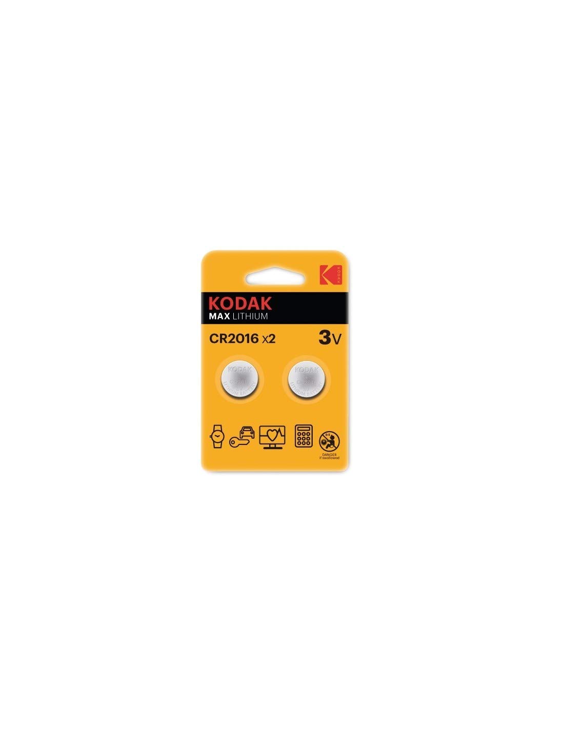 Batterie Kodak Max lithium CR2016 pz.2