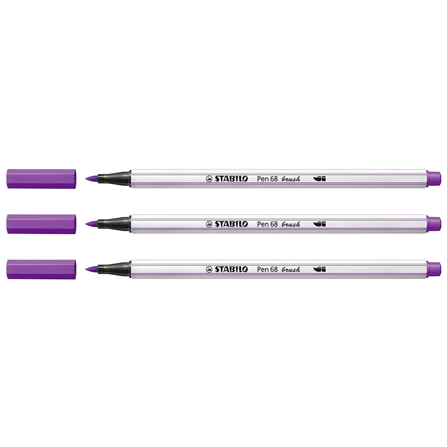 Penna Stabilo Pen 68 brush lilla