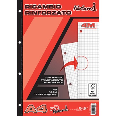 Ricambio rinforzato gr.80 A4 fg.40 Notami 4m