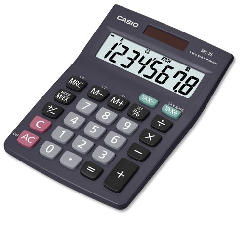 Calcolatrice tavolo Casio ms-8b a 8 cifre doppia alimentazione