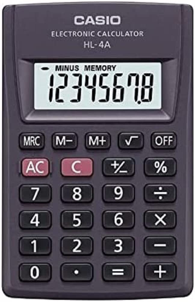 Calcolatrice tascabile Casio 8 cifre big display