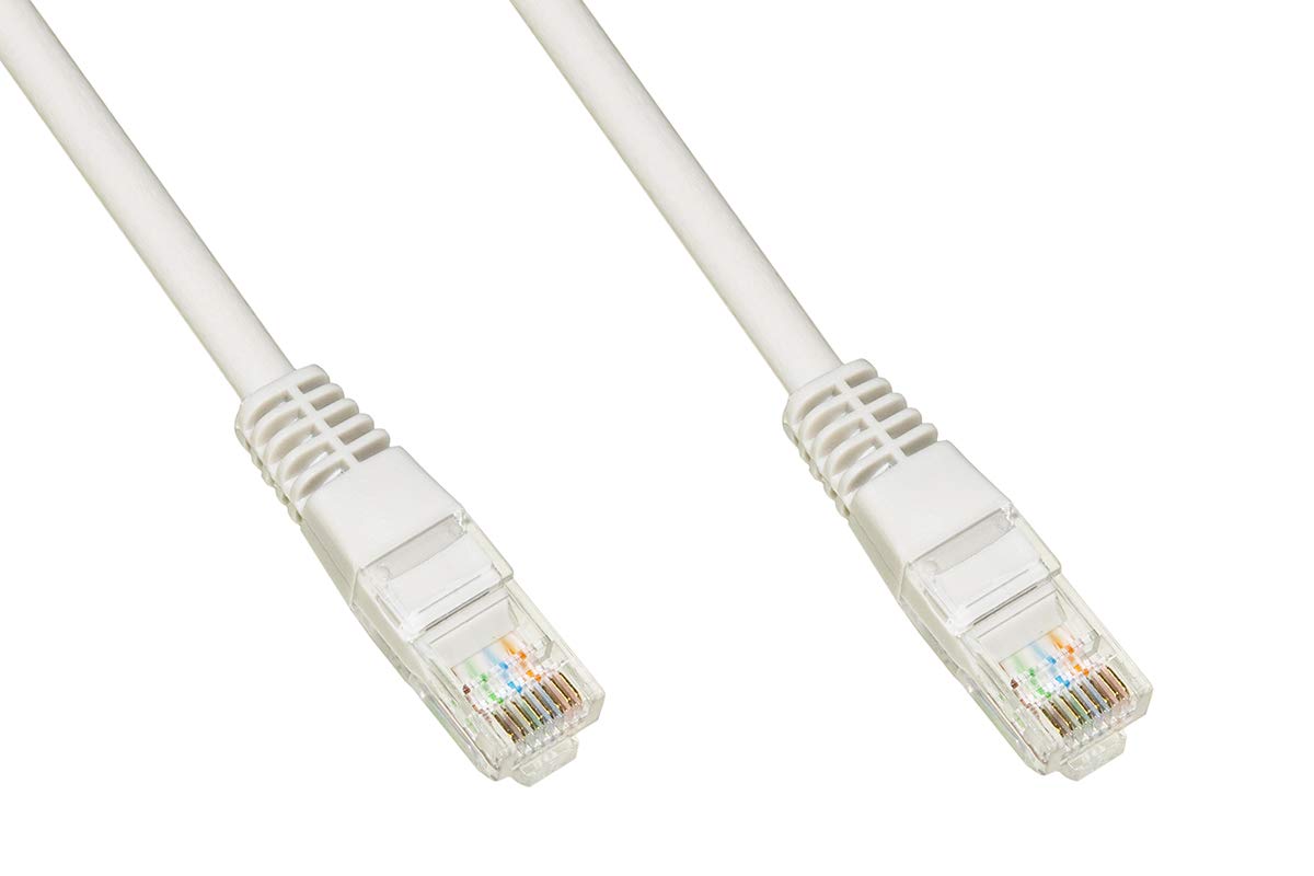 Cavo rete utp cat. 5e non schermato mt. 0,5 - grigio