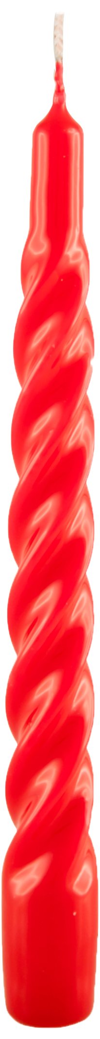 Candela tortiglione cm.20 rosso