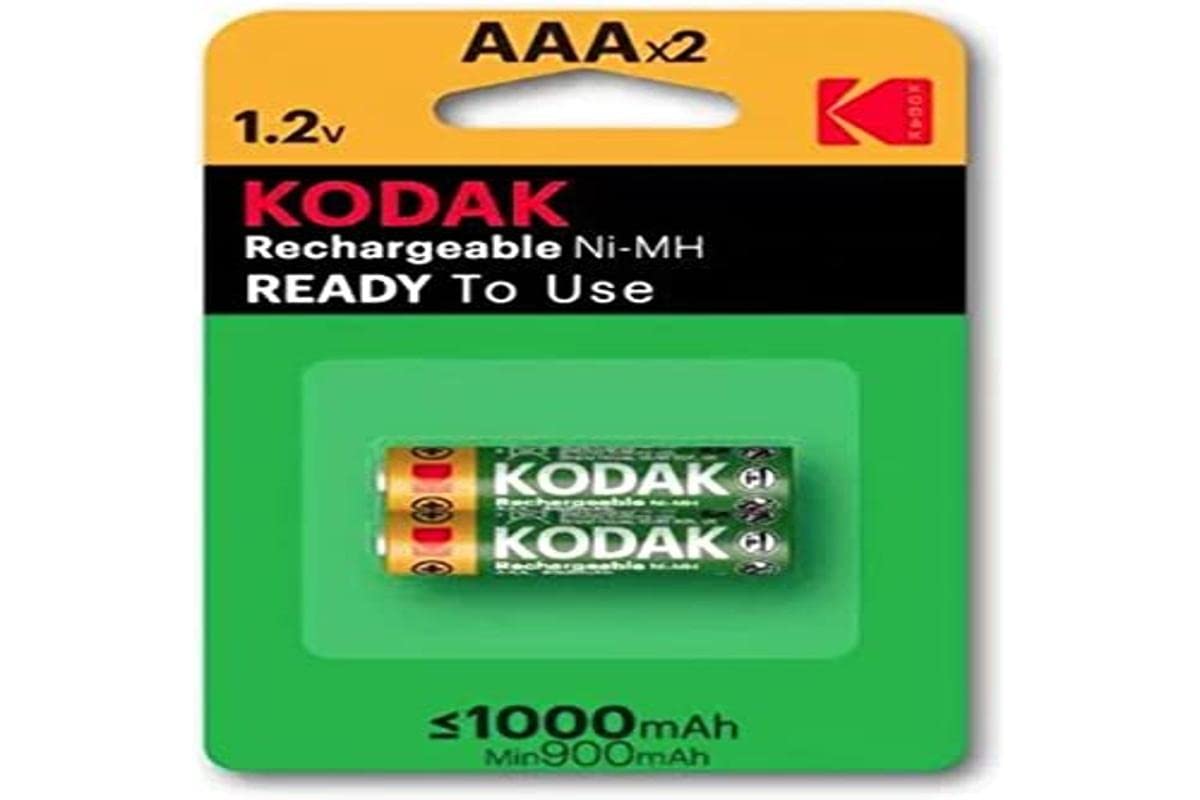 Batterie Kodak ricaricabili ni-mh mini stilo AAA 1000 mah pz.2
