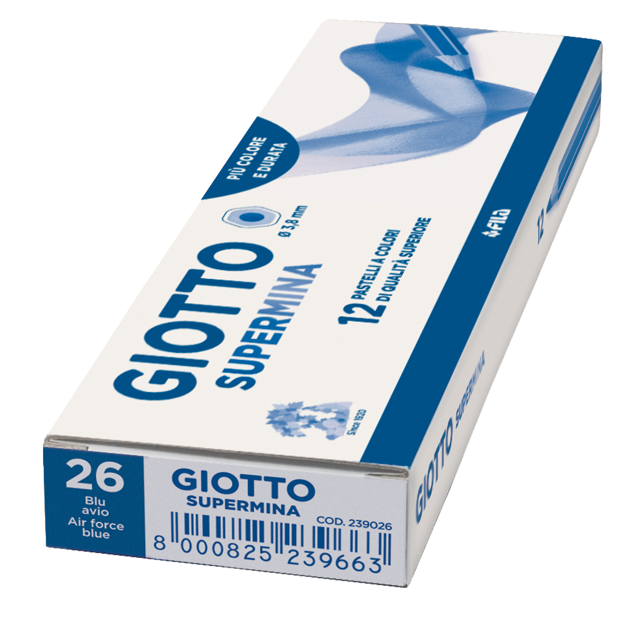 Pastello Supermina - mina 3,8 mm - blu avio 26 - Giotto