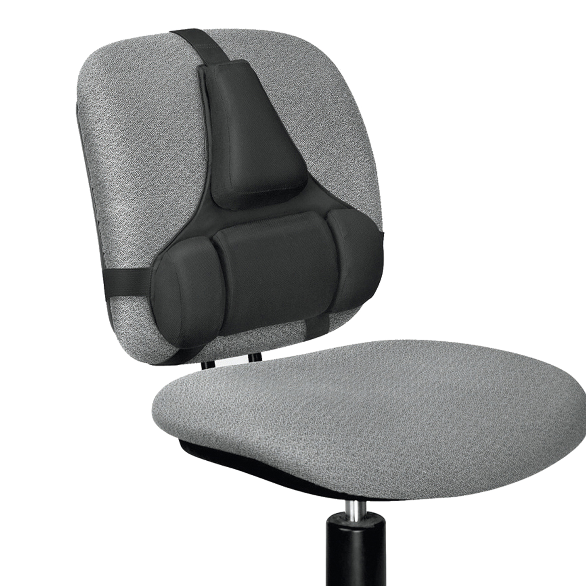Supporto lombare fellowes con cuscini ergonomici, misura 38x37x5 cm 50043859685719