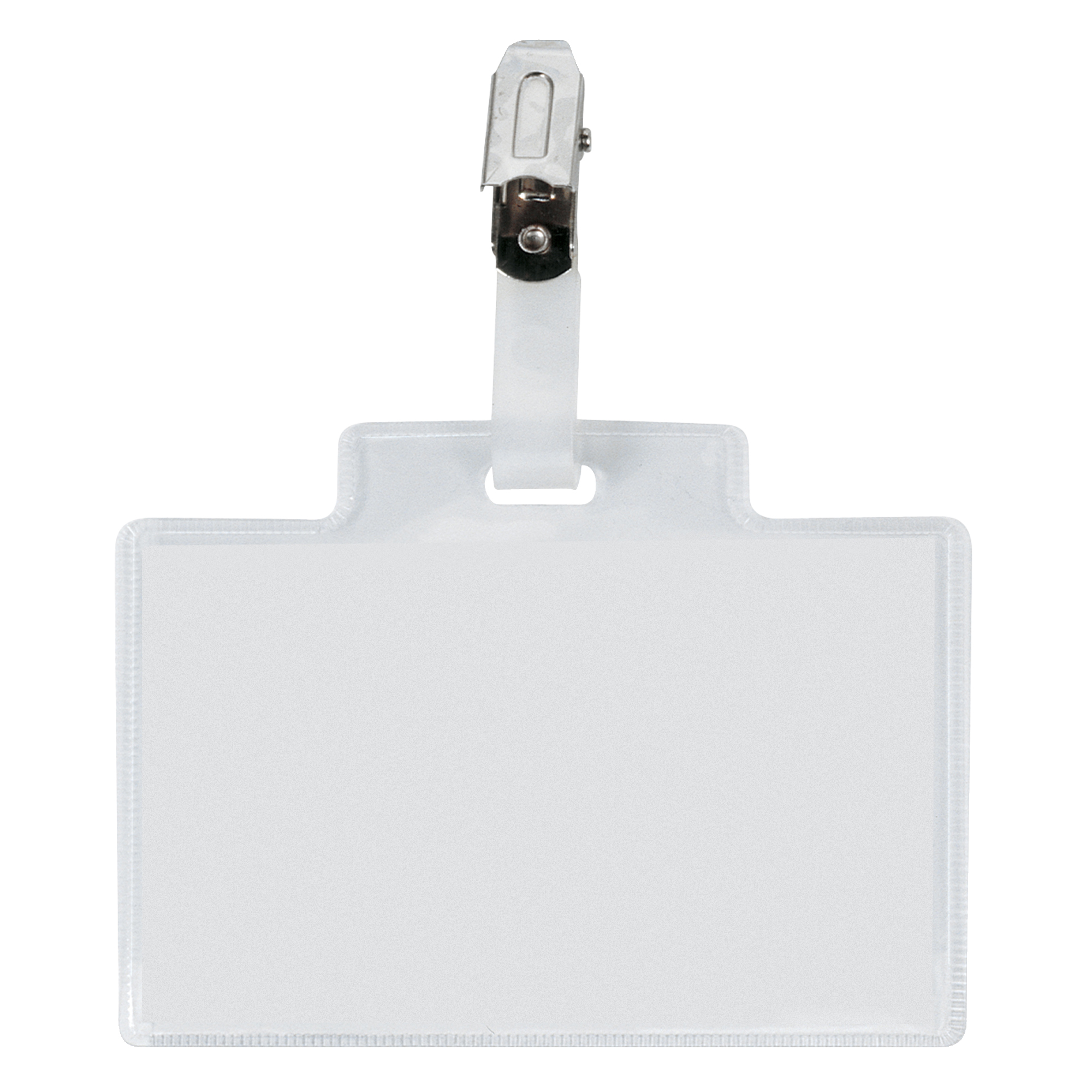 Portanome Pass 3 M - clip in metallo - senza cartoncino - 9,5 x 6 cm - Sei Rota - conf. 100 pezzi