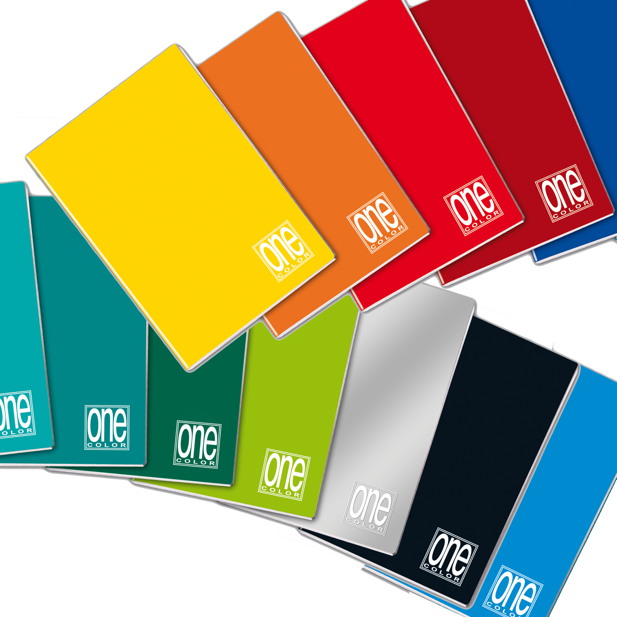 Quaderno One Color - A5 - punto metallico - quadretto 5 mm - 20+1 fogli - 80 gr - Blasetti