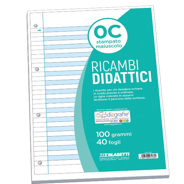 Ricambio didattico A4 fg.40 gr.100 rig.c