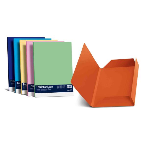 Cartellina 3 lembi rossoscarlatto di alta qualità di marca Luce&Acqua con peso di 200 g/m², dimensioni 24,5x34,5cm e disponibilità in 61 conf. del pacchetto CF25CARTELLINE. 8007057263220 | initpc.it