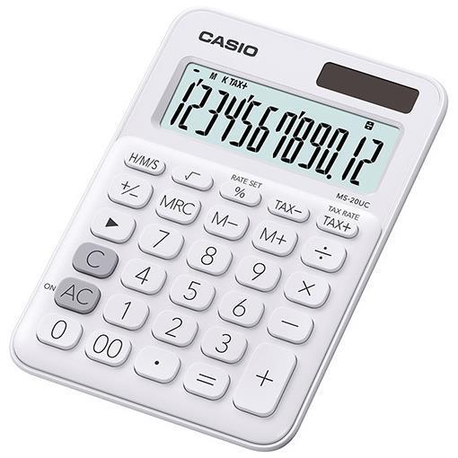 Caschiere analogico digitale MS-20UC-WE di Casio, multifunzione con visualizzatore LCD e tasti per impostare ora ed evento 4549526612794 | initpc.it