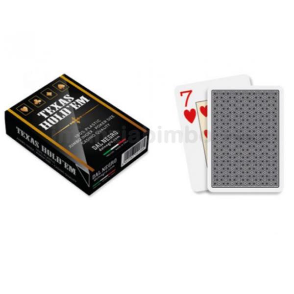 Carte da gioco di alta qualità per il Texas Hold'em, marchio Dal Negro, con design elegante e materiale robusto, ideale per giocatori esperti. 8001097241385 | initpc.it