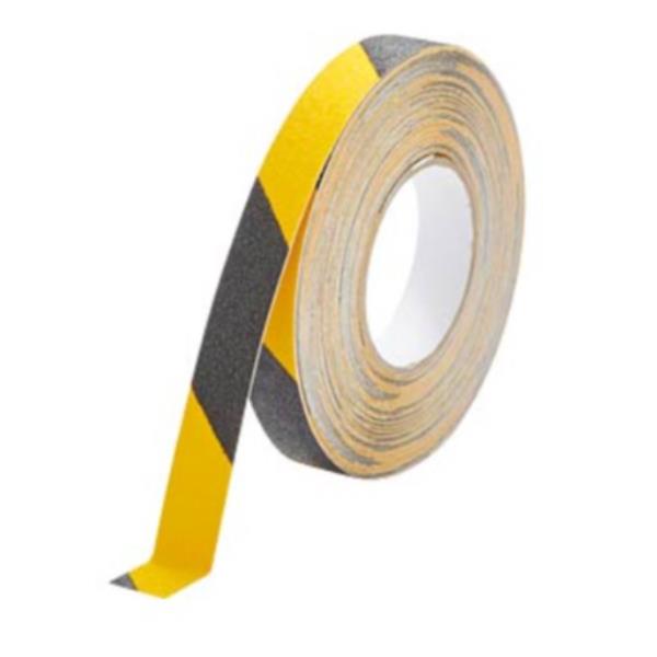 Immagine di un tubo di gomma nero con una sezione trasversale, etichetta in evidenza con la scritta 'Duraline Grip 25 mm Color' e marchio 'Durable' sulla superficie esterna. 4005546733654 | initpc.it