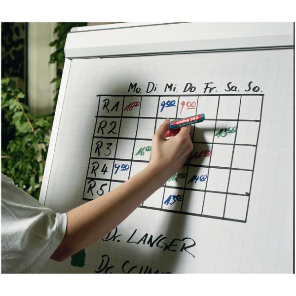 Flipchart marca a matita rossa per uso professionale, marchio Edding. 4004764013104 | initpc.it