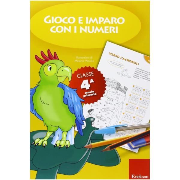 Gioco di apprendimento dei numeri per bambini della classe 4, creato da Erickson per aiutare i piccoli a migliorare le loro abilità matematiche con divertimento. 9788859004479 | initpc.it