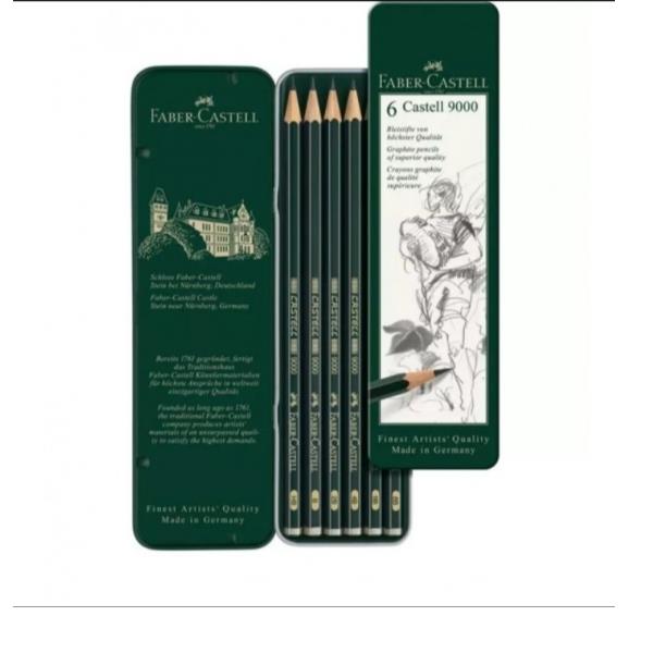 Matite grafite metalliche da disegno in lega metallica per un uso professionale e duraturo, con un set di 6 matite di alta qualità. 4005401190639 | initpc.it