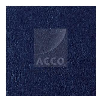 Set di copertine in pelle artificiale GBC, con design a grana e colore blu scuro, compatibili con le rilegature GBC Leathergrain. 8019152603467 | initpc.it