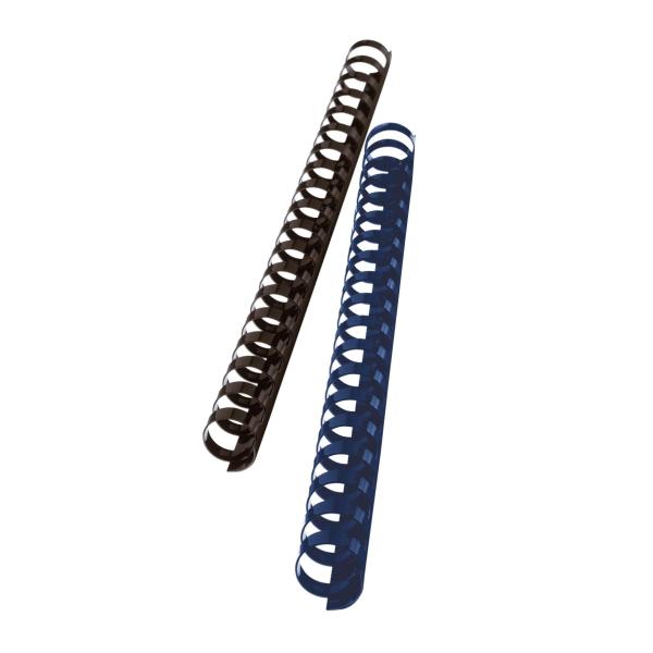 Prodotto: Dorsi plastici CF100, dimensioni: 22mm, colore: nero, marca: GBC. 0033816048133 | initpc.it