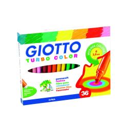 Set di pennarelli GIOTTO Turbo Color con punta fine 2,8mm, 36 pezzi, astuccio incluso. Marca: GIOTTO. 8000825413001 | initpc.it