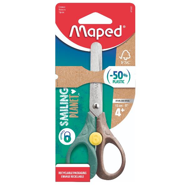 Blade per forbici di sicurezza in acciaio inox con manico ergonomico, taglio piano e preciso da 13 cm. Marchio Smplanet. 3154144731201 | initpc.it