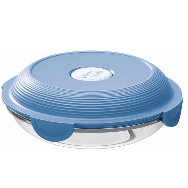 PIATTO IN VETRO CON COPERCHIO AZZURRO di alta qualità per la scuola, marchio MAPED. 3154148706038 | initpc.it
