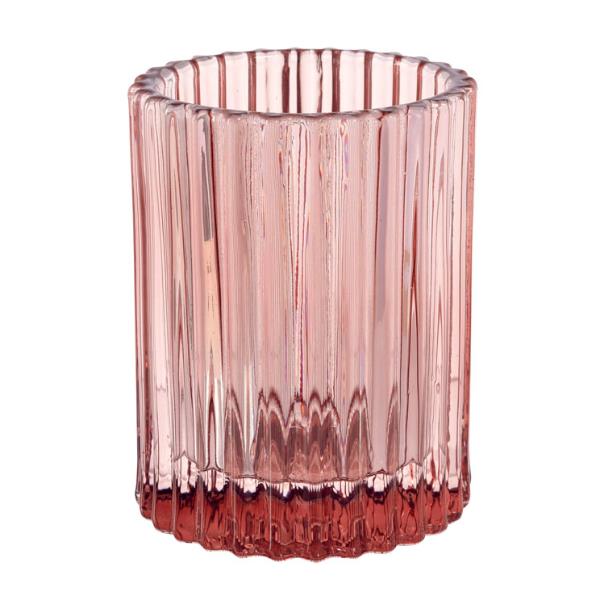 Portacandle in vetro, dimensioni 70x55mm, colore terra, perfetto per illuminare spazi interni ed esterni con un tocco di eleganza e stile. 7321011945917 | initpc.it